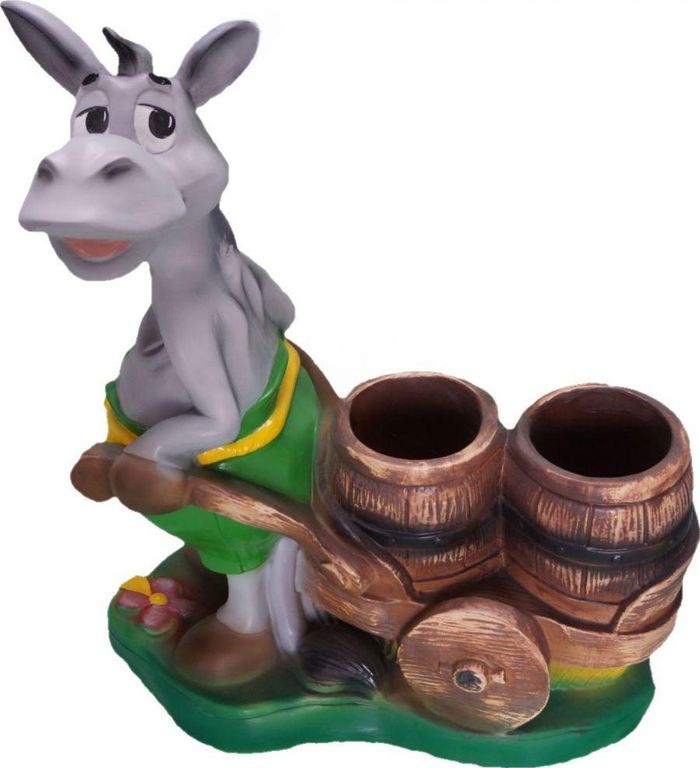 Design Esel Figur Statue Skulptur Figuren Skulpturen Dekoration Deko 50 x 45cm